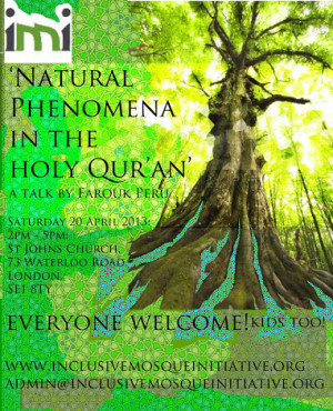 Meet The Eco Muslim At 'Natural Phenomena In The Qur'an' (London Event ...