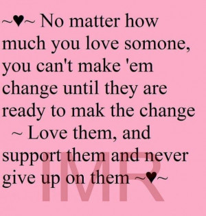 No matter how much love