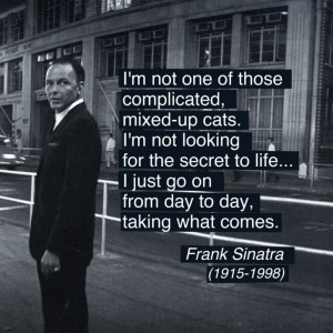 Frank Sinatra's Quote, Photo By Ted Allan, 1962 alt.