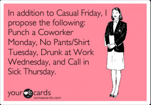 Funny Coworker Ecards Punch a coworker monday,