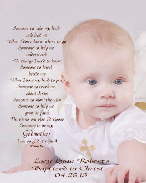 Godmother/Godfather/Godparents Gift Personalized 8x10/11x14 Poetry ...