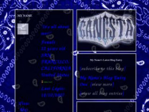 Tweety Bird Gangsta Myspace...