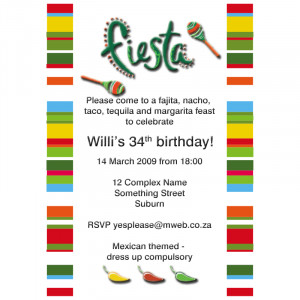 Mexican Fiesta Invitations