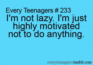 not lazy, I swear