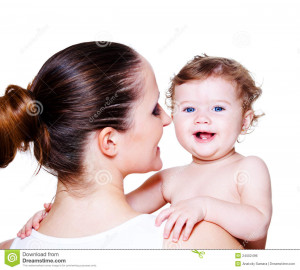 Royalty Free Stock Image: Woman holding baby