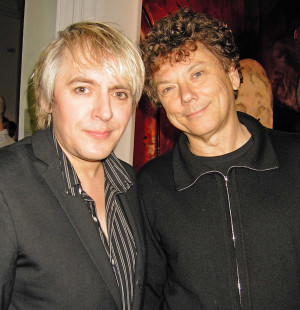Duran Duran s Nick Rhodes with Talking Heads Jerry Harrison