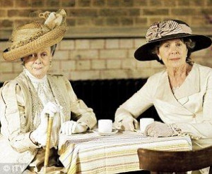 Maggie Smith and Penelope Wilton in Downton Abbey