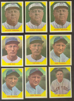 1960 Fleer #.36 Mel Ott (GIants) Baseball cards value