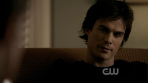 Damon: Who's pretending? Stefan: Then kill me. Damon: Well, I'm ...