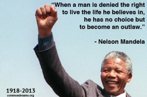 Nelson Mandela, who died yesterday at age 95, was a South African anti ...