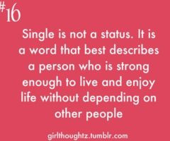 being #single is not a status.