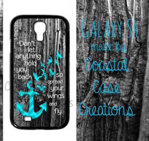 Anchor and Quote Samsung Galaxy S4 2 Piece Durable Cell Phone Case ...