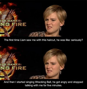 Liam Hemsworth’s reaction to Jennifer Lawrence’s new haircut