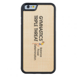 TOP Gymnastics Triple Threat Carved® Maple iPhone 6 Bumper Case