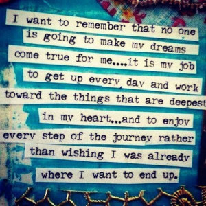 the only one who can fulfill my dreams. #quotes #dream #positivity