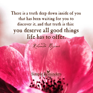 You deserve all good things by Rhonda Byrne with article by Emmanuel ...