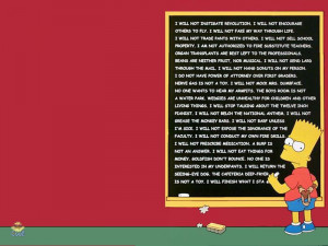 Bart Blackboard Lines