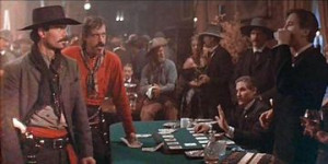 Who played the role of Johnny Ringo (far left)?