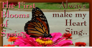 The first bloom of spring quote