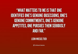 What Matters to Me Quotes