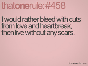 Scars Quotes Tumblr Live without any scars