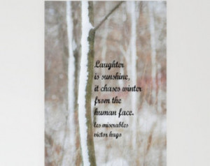 Winter Quote Notecard Snow Photogra phy Greeting Victor Hugo Les ...