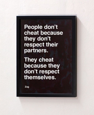 It's sad people just don't leave a relationship instead of cheating ...