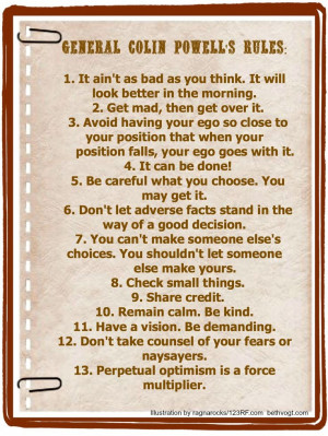 general colin powell's rules