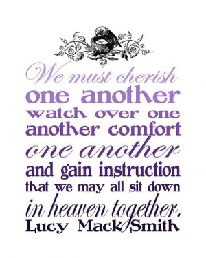 ... that we may all sit down in heaven together lucy mack smith
