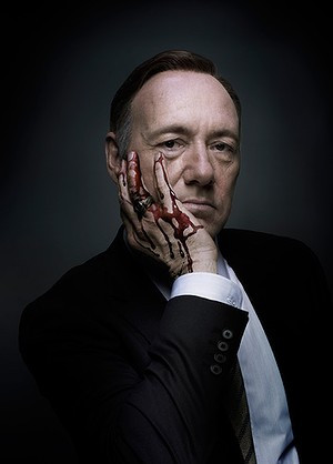 Kevin Spacey plays the scheming Frank Underwood in House of Cards .