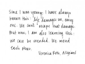 We Mend Each Other / White Paper Quotes