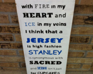 Ice Hockey Wall Art Hockey Fan Sign Jersey Stanley Icing ...