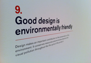 Good Design Defined. Dieter Rams. SFMOMA.