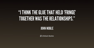 think the glue that held 'Fringe' together was the relationships ...