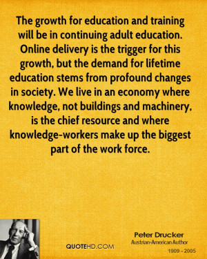 for education and training will be in continuing adult education ...