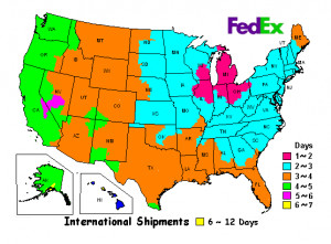 FedEx Shipping Routes