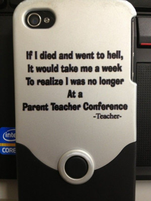 Parent-teacher conference humor