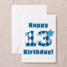 Happy 13th Birthday! Greeting Cards (Pk of 20) for