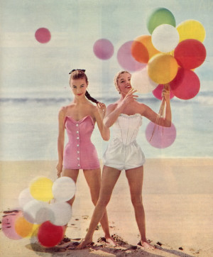Beautiful Women's Swimwear Fashion in the 1950's