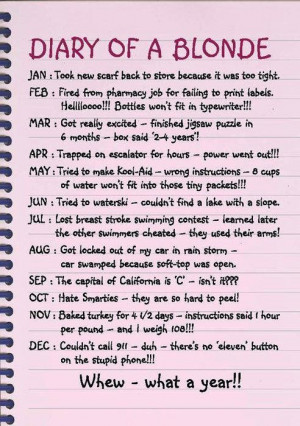 This is funny even though I'm blonde.