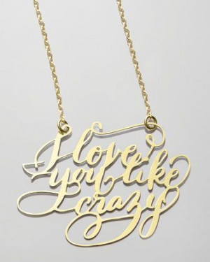 Personalized Gold-Plate Calligraphy Necklace by Brevity at Neiman ...