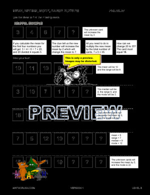 mean median mode outlier worksheetc In Grade 4, your students will ...