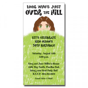 Geezerville, this over the hill birthday invitations of personalized ...