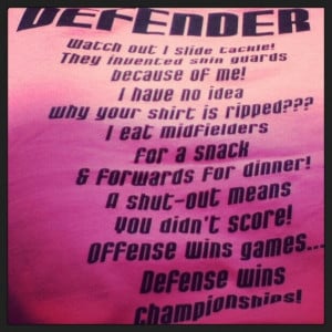 Totally me a defender-soccer people