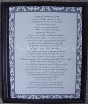 spray painted the frame black and simply placed the poem inside.