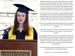 Rory's Chilton Graduation Speech
