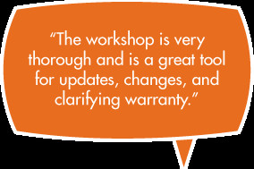 An opportunity to interact and learn fundamental warranty processes ...