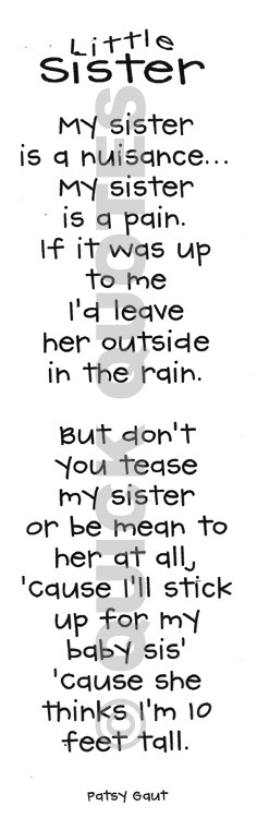 Quotes About Little Sisters Love Little sister ... quotes