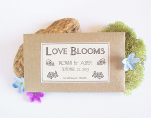 50 Best Bridal Shower Favor Ideas: love blooms wildflower seed packets ...