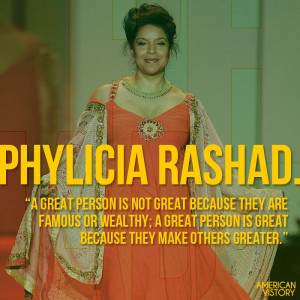 As Phylicia Rashad says, personal greatness as much hinges upon how ...